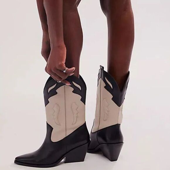 Free People Twin Flames Western Boots - Picture 1 of 11